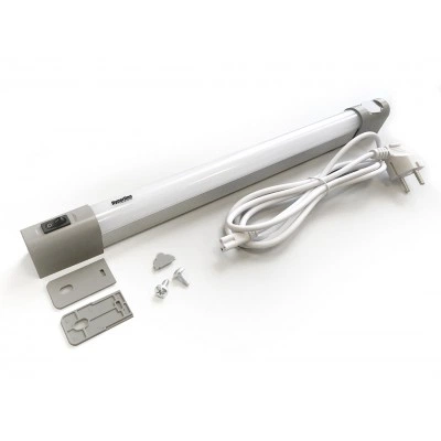 Hyperline TL19-LED-10W-EU Осветительная панель 19 дюймов, LED 10W, 110/220V, 19 дюймовое крепление+ магнитное крепление, 485х31х48мм, длина кабеля 2м, евровилка