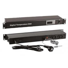 Hyperline TMPC-230V-RAL9004 Микропроцессорная контрольная панель, цвет черный (RAL 9004)