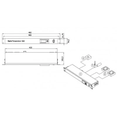 Hyperline TMPC-230V-RAL9004 Микропроцессорная контрольная панель, цвет черный (RAL 9004) Hyperline TMPC-230V-RAL9004 Микропроцессорная контрольная панель, цвет черный (RAL 9004)