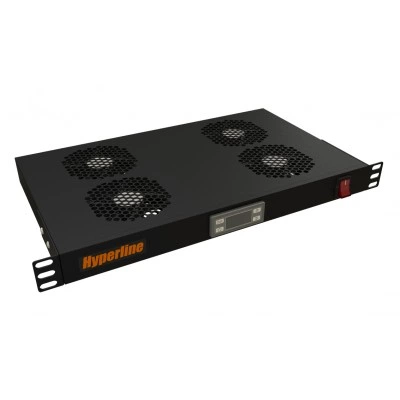 Hyperline TRFA-MICR-4F-RAL9004 Модуль вентиляторный 19, 1U, глубиной 290мм, с термостатом и 4-я вентиляторами, номинальная мощность 70.40 Вт, датчик температуры, кабель питания C13-Schuko 1.8м, цвет черный (RAL 9004) Hyperline TRFA-MICR-4F-RAL9004 Модуль вентиляторный 19, 1U, глубиной 290мм, с термостатом и 4-я вентиляторами, номинальная мощность 70.40 Вт, датчик температуры, кабель питания C13-Schuko 1.8м, цвет черный (RAL 9004)
