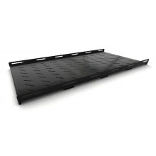 Hyperline TSH3H-1050-RAL9004 (TSH3H-1050-RAL9005) Полка стационарная усиленная, глубина 1050 мм, с боковым креплением, нагрузка до 100 кг, для шкафов серии TTB, TTR, 485х1050мм (ШхГ), цвет черный (RAL 9004/RAL 9005)