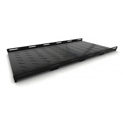 Hyperline TSH3H-1050-RAL9004 (TSH3H-1050-RAL9005) Полка стационарная усиленная, глубина 1050 мм, с боковым креплением, нагрузка до 100 кг, для шкафов серии TTB, TTR, 485х1050мм (ШхГ), цвет черный (RAL 9004/RAL 9005)