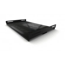 Hyperline TSH3H-300-RAL9004 (TSH3H-300-RAL9005) Полка стационарная усиленная, глубина 300 мм, с боковым креплением, нагрузка до 100 кг, для шкафов серии TTB, TTR, TWB/TWB-FC, 485х300мм (ШхГ), цвет черный (RAL 9004/RAL 9005)