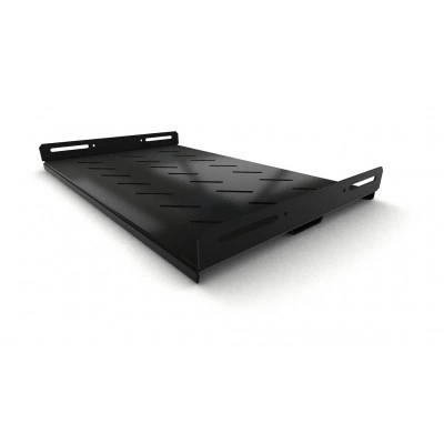 Hyperline TSH3H-300-RAL9004 (TSH3H-300-RAL9005) Полка стационарная усиленная, глубина 300 мм, с боковым креплением, нагрузка до 100 кг, для шкафов серии TTB, TTR, TWB/TWB-FC, 485х300мм (ШхГ), цвет черный (RAL 9004/RAL 9005)