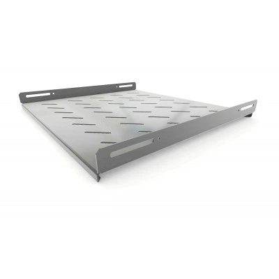 Hyperline TSH3L-450-RAL7035 Полка стационарная, глубина 450 мм, с боковым креплением, нагрузка до 20 кг, для шкафов серии TTB, TTR, TWB/TWB-FC, 485х450мм (ШхГ), цвет серый (RAL 7035)
