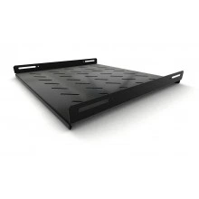 Hyperline TSH3L-450-RAL9004 (TSH3L-450-RAL9005) Полка стационарная, глубина 450 мм, с боковым креплением, нагрузка до 20 кг, для шкафов серии TTB, TTR, TWB/TWB-FC, 485х450мм (ШхГ), цвет черный (RAL 9004/RAL 9005)