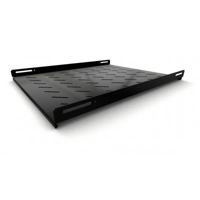 Hyperline TSH3L-650-RAL9004 (TSH3L-650-RAL9005) Полка стационарная, глубина 650 мм, с боковым креплением, нагрузка до 20 кг, для шкафов серии TTB, TTR, 485х650мм (ШхГ), цвет черный (RAL 9004/RAL 9005)