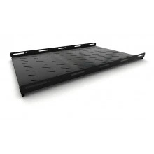 Hyperline TSH3L-850-RAL9004 (TSH3L-850-RAL9005) Полка стационарная, глубина 850 мм, с боковым креплением, нагрузка до 20 кг, для шкафов серии TTB, TTR, 485х850мм (ШхГ), цвет черный (RAL 9004/RAL 9005)