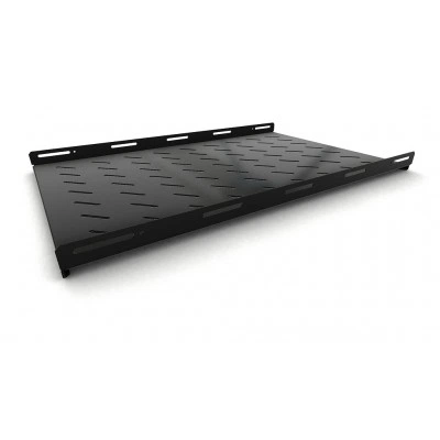 Hyperline TSH3L-850-RAL9004 (TSH3L-850-RAL9005) Полка стационарная, глубина 850 мм, с боковым креплением, нагрузка до 20 кг, для шкафов серии TTB, TTR, 485х850мм (ШхГ), цвет черный (RAL 9004/RAL 9005)