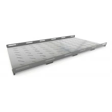Hyperline TSH3M-1050-RAL7035 Полка стационарная усиленная, глубина 1050 мм, с боковым креплением, нагрузка до 50 кг, для шкафов серии TTB, TTR, 485х1050мм (ШхГ), цвет серый (RAL 7035)