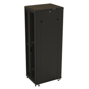Hyperline TTB-2788-AS-RAL9004 Шкаф напольный 19-дюймовый, 27U, 1388x800х800 мм (ВхШхГ), передняя дверь стеклянная, задняя дверь сплошная, ручка с замком, 2 вертикальных кабельных организатора, цвет черный (RAL 9004) (разобранный) Hyperline TTB-2788-AS-RAL9004 Шкаф напольный 19-дюймовый, 27U, 1388x800х800 мм (ВхШхГ), передняя дверь стеклянная, задняя дверь сплошная, ручка с замком, 2 вертикальных кабельных организатора, цвет черный (RAL 9004) (разобранный)