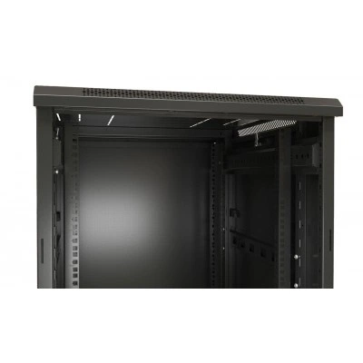 Hyperline TTB-4284-AS-RAL9004 Шкаф напольный 19-дюймовый, 42U, 2055x800х450 мм (ВхШхГ), передняя стеклянная дверь со стальными перфорированными боковинами, задняя дверь сплошная, ручка с замком, крыша нового типа, цвет черный (RAL 9004) (разобранный) Hyperline TTB-4284-AS-RAL9004 Шкаф напольный 19-дюймовый, 42U, 2055x800х450 мм (ВхШхГ), передняя стеклянная дверь со стальными перфорированными боковинами, задняя дверь сплошная, ручка с замком, крыша нового типа, цвет черный (RAL 9004) (разобранный)