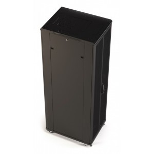 Hyperline TTR-2766-DD-RAL9005 Шкаф напольный 19-дюймовый, 27U, 1388x600х600 мм (ВхШхГ), передняя и задняя распашные перфорированные двери (75%), ручка с замком, цвет черный (RAL 9005) (разобранный) Hyperline TTR-2766-DD-RAL9005 Шкаф напольный 19-дюймовый, 27U, 1388x600х600 мм (ВхШхГ), передняя и задняя распашные перфорированные двери (75%), ручка с замком, цвет черный (RAL 9005) (разобранный)