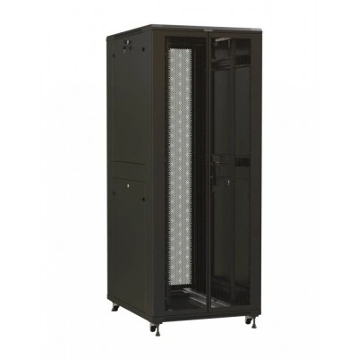 Hyperline TTR-3761-DD-RAL9005 Шкаф напольный 19-дюймовый, 37U, 1833x600х1000 мм (ВхШхГ), передняя и задняя распашные перфорированные двери (75%), ручка с замком, цвет черный (RAL 9005) (разобранный) Hyperline TTR-3761-DD-RAL9005 Шкаф напольный 19-дюймовый, 37U, 1833x600х1000 мм (ВхШхГ), передняя и задняя распашные перфорированные двери (75%), ручка с замком, цвет черный (RAL 9005) (разобранный)