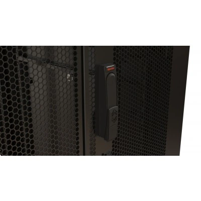 Hyperline TTR-3768-DD-RAL9005 Шкаф напольный 19-дюймовый, 37U, 1833x600х800 мм (ВхШхГ), передняя и задняя распашные перфорированные двери (75%), ручка с замком, цвет черный (RAL 9005) (разобранный) Hyperline TTR-3768-DD-RAL9005 Шкаф напольный 19-дюймовый, 37U, 1833x600х800 мм (ВхШхГ), передняя и задняя распашные перфорированные двери (75%), ручка с замком, цвет черный (RAL 9005) (разобранный)