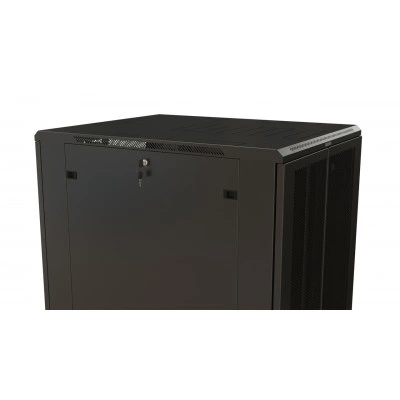 Hyperline TTR-3768-DD-RAL9005 Шкаф напольный 19-дюймовый, 37U, 1833x600х800 мм (ВхШхГ), передняя и задняя распашные перфорированные двери (75%), ручка с замком, цвет черный (RAL 9005) (разобранный) Hyperline TTR-3768-DD-RAL9005 Шкаф напольный 19-дюймовый, 37U, 1833x600х800 мм (ВхШхГ), передняя и задняя распашные перфорированные двери (75%), ручка с замком, цвет черный (RAL 9005) (разобранный)