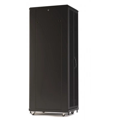 Hyperline TTR-4266-DD-RAL9005 Шкаф напольный 19-дюймовый, 42U, 2055x600х600 мм (ВхШхГ), передняя и задняя распашные перфорированные двери (75%), ручка с замком, цвет черный (RAL 9005) (разобранный) Hyperline TTR-4266-DD-RAL9005 Шкаф напольный 19-дюймовый, 42U, 2055x600х600 мм (ВхШхГ), передняя и задняя распашные перфорированные двери (75%), ручка с замком, цвет черный (RAL 9005) (разобранный)