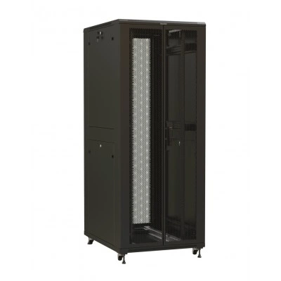Hyperline TTR-4282-DD-RAL9005 Шкаф напольный 19-дюймовый, 42U, 2055x800х1200 мм (ВхШхГ), передняя и задняя распашные перфорированные двери (75%), ручка с замком, 2 вертикальных кабельных организатора, цвет черный (RAL 9005) (разобранный) Hyperline TTR-4282-DD-RAL9005 Шкаф напольный 19-дюймовый, 42U, 2055x800х1200 мм (ВхШхГ), передняя и задняя распашные перфорированные двери (75%), ручка с замком, 2 вертикальных кабельных организатора, цвет черный (RAL 9005) (разобранный)