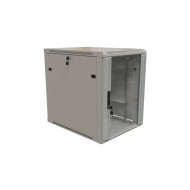 Hyperline TWB-2268-GP-RAL7035 Шкаф настенный 19-дюймовый (19), 22U, 1086x600х800мм, стеклянная дверь с перфорацией по бокам, ручка с замком, цвет серый (RAL 7035) (разобранный)