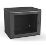 Hyperline TWL-0630-SD-RAL9005 Шкаф настенный 19-дюймовый (19), 6U, 367x600х300мм, металлическая перфорированная дверь, несъемные стенки, 1 пара профилей, цвет черный (RAL 9005) (собранный) Hyperline TWL-0630-SD-RAL9005 Шкаф настенный 19-дюймовый (19), 6U, 367x600х300мм, металлическая перфорированная дверь, несъемные стенки, 1 пара профилей, цвет черный (RAL 9005) (собранный)