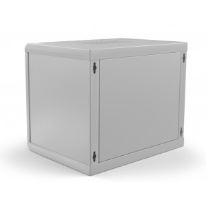 Hyperline TWL-0930-SD-RAL7035 Шкаф настенный 19-дюймовый (19), 9U, 500x600х300мм, металлическая перфорированная дверь, несъемные стенки, 1 пара профилей, цвет серый (RAL 7035) (собранный) Hyperline TWL-0930-SD-RAL7035 Шкаф настенный 19-дюймовый (19), 9U, 500x600х300мм, металлическая перфорированная дверь, несъемные стенки, 1 пара профилей, цвет серый (RAL 7035) (собранный)