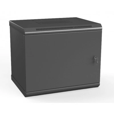 Hyperline TWL-0930-SR-RAL9005 Шкаф настенный 19-дюймовый (19), 9U, 500x600х300мм, металлическая дверь, несъемные стенки, 1 пара профилей, цвет черный (RAL 9005) (собранный) Hyperline TWL-0930-SR-RAL9005 Шкаф настенный 19-дюймовый (19), 9U, 500x600х300мм, металлическая дверь, несъемные стенки, 1 пара профилей, цвет черный (RAL 9005) (собранный)