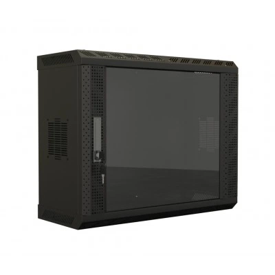 Hyperline TWS-1525-GP-RAL9004 Шкаф настенный 19-дюймовый (19), 15U, 740х600х250, со стеклянной дверью, несъемные боковые панели, цвет черный (RAL 9004) (собранный) Hyperline TWS-1525-GP-RAL9004 Шкаф настенный 19-дюймовый (19), 15U, 740х600х250, со стеклянной дверью, несъемные боковые панели, цвет черный (RAL 9004) (собранный)