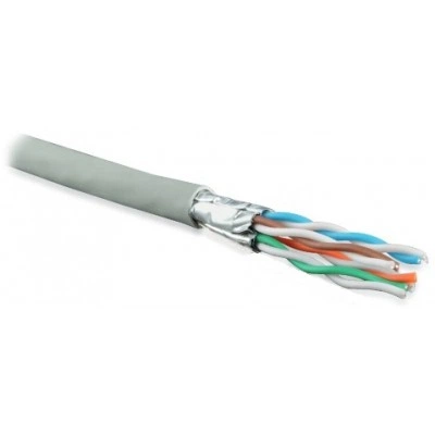 Hyperline UFTP4-C6A-S23-IN-LSZH-GY-500 (500 м) Кабель витая пара U/FTP, кат. 6a (10GBE), 4 пары (23AWG), одножильный (solid), каждая пара в экране, без общего экрана, нг(A)-HF, –20°C – +60°C, серый Hyperline UFTP4-C6A-S23-IN-LSZH-GY-500 (500 м) Кабель витая пара U/FTP, кат. 6a (10GBE), 4 пары (23AWG), одножильный (solid), каждая пара в экране, без общего экрана, нг(A)-HF, –20°C – +60°C, серый