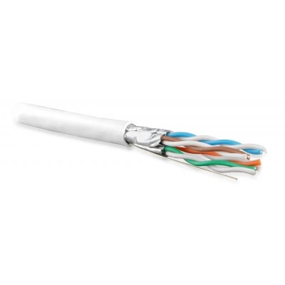 Hyperline UFTP4-C6A-S23-IN-PVC-WH-500 (500 м) Кабель витая пара U/FTP, категория 6a (10GBE), 4 пары (23AWG), одножильный (solid), каждая пара в экране, без общего экрана, PVC, белый Hyperline UFTP4-C6A-S23-IN-PVC-WH-500 (500 м) Кабель витая пара U/FTP, категория 6a (10GBE), 4 пары (23AWG), одножильный (solid), каждая пара в экране, без общего экрана, PVC, белый