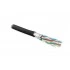 Hyperline UFTP4-C6A-S23-OUT-PE-BK-500 (500 м) Кабель витая пара, экранированная (U/FTP), категория 6a, 4 пары (23AWG), одножильный (solid), каждая пара в экране, без общего экрана, - 30°C - + 50°C, PE, черный Hyperline UFTP4-C6A-S23-OUT-PE-BK-500 (500 м) Кабель витая пара, экранированная (U/FTP), категория 6a, 4 пары (23AWG), одножильный (solid), каждая пара в экране, без общего экрана, - 30°C - + 50°C, PE, черный