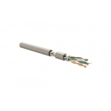 Hyperline UFTP4R-C6A-S23-IN-LSLTX-GY-305 (305 м) Кабель витая пара, экранированная U/FTP, категория 6A, 4 пары (23 AWG), одножильный (solid), каждая пара в экране, без общего экрана, нг(А)-LSLTx, внутренний, –20°C – +60°C, серый