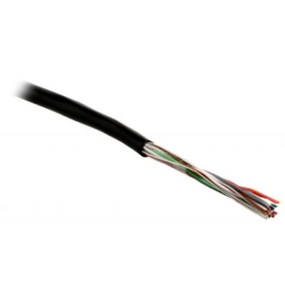 Hyperline UUTP10-C3-S24-OUT-PE-BK Кабель витая пара, неэкранированная U/UTP, категория 3, 10 пар (24 AWG), одножильный (solid), внешний, PE, -40°C до +50°C, черный Hyperline UUTP10-C3-S24-OUT-PE-BK Кабель витая пара, неэкранированная U/UTP, категория 3, 10 пар (24 AWG), одножильный (solid), внешний, PE, -40°C до +50°C, черный