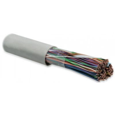 Hyperline UUTP100-C3-S26-IN-PVC-GY (UTP100-C3-SOL-26AWG-IN-PVC-GY) Кабель витая пара, неэкранированная U/UTP, категория 3, 100 пар (26 AWG), одножильный (solid), PVC, –20°C - +60°C, серый
