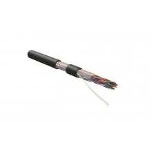 Hyperline UUTP10W-C5-S24-OUT-PE-BK Кабель витая пара, неэкранированная U/UTP, категория 5, 10 пар (24 AWG), одножильный (solid), внешний, PE, -40°C – +60°C, черный