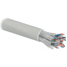 Hyperline UUTP16W-C5-S24-IN-LSZH-GY Кабель витая пара, неэкранированная U/UTP, категория 5, 16 пар (4 пары (24 AWG)х4), одножильный (solid), каждый 4х парник - LSZH оболочка, LSZH нг(А)-HF, –20°C - +60°C, серый