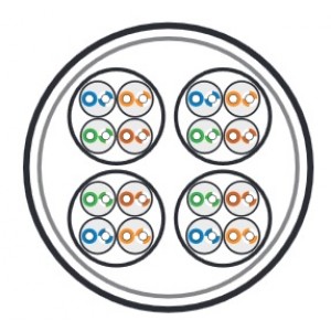 Hyperline UUTP16W-C5-S24-IN-LSZH-GY Кабель витая пара, неэкранированная U/UTP, категория 5, 16 пар (4 пары (24 AWG)х4), одножильный (solid), каждый 4х парник - LSZH оболочка, LSZH нг(А)-HF, –20°C - +60°C, серый Hyperline UUTP16W-C5-S24-IN-LSZH-GY Кабель витая пара, неэкранированная U/UTP, категория 5, 16 пар (4 пары (24 AWG)х4), одножильный (solid), каждый 4х парник - LSZH оболочка, LSZH нг(А)-HF, –20°C - +60°C, серый