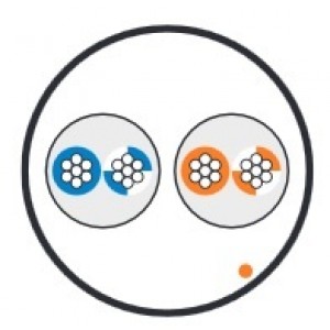 Hyperline UUTP2-C5-P24-IN-LSZH-GY-500 (500 м) Кабель витая пара, неэкранированная U/UTP, категория 5, 2 пары (24 AWG), многожильный (patсh), LSZH, нг(A)-HF, -20°C - +75°C, серый Hyperline UUTP2-C5-P24-IN-LSZH-GY-500 (500 м) Кабель витая пара, неэкранированная U/UTP, категория 5, 2 пары (24 AWG), многожильный (patсh), LSZH, нг(A)-HF, -20°C - +75°C, серый