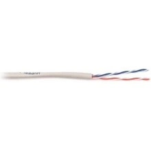 Hyperline UUTP2-C5-P24-IN-PVC-GY-500 (500 м) Кабель витая пара, неэкранированная U/UTP, категория 5, 2 пары (24 AWG), многожильный (patсh), PVC, серый