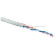 Hyperline UUTP2-C5-S24-IN-LSZH-GY-500 (500 м) Кабель витая пара, неэкранированная U/UTP, категория 5, 2 пары (24 AWG), одножильный (solid), LSZH, нг(А)-HF, -20°C - +75°C, серый