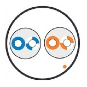 Hyperline UUTP2-C5-S24-IN-LSZH-GY-500 (500 м) Кабель витая пара, неэкранированная U/UTP, категория 5, 2 пары (24 AWG), одножильный (solid), LSZH, нг(А)-HF, -20°C - +75°C, серый Hyperline UUTP2-C5-S24-IN-LSZH-GY-500 (500 м) Кабель витая пара, неэкранированная U/UTP, категория 5, 2 пары (24 AWG), одножильный (solid), LSZH, нг(А)-HF, -20°C - +75°C, серый