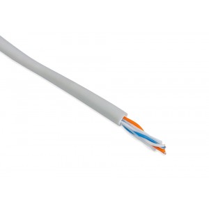Hyperline UUTP2-C5-S24-IN-PVC-GY-500 (500 м) Кабель витая пара, неэкранированная U/UTP, категория 5, 2 пары (24 AWG), одножильный (solid), PVC, -20°C – +75°C, серый Hyperline UUTP2-C5-S24-IN-PVC-GY-500 (500 м) Кабель витая пара, неэкранированная U/UTP, категория 5, 2 пары (24 AWG), одножильный (solid), PVC, -20°C – +75°C, серый
