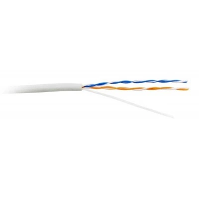 Hyperline UUTP2-C5-S24-IN-PVC-GY (куски) Кабель витая пара, неэкранированная U/UTP, категория 5, 2 пары (24 AWG), одножильный (solid), PVC, -20°C – +75°C, серый