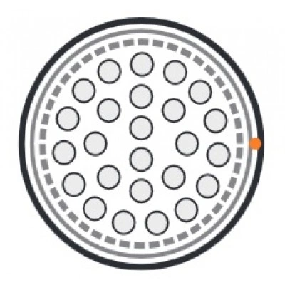 Hyperline UUTP25-C3-S24-OUT-PE-BK (UTP25-C3-SOLID-OUTDOOR) Кабель витая пара, неэкранированная U/UTP, категория 3, 25 пар (24 AWG), одножильный (solid), внешний, UV PE, -40°C – +50°C, черный Hyperline UUTP25-C3-S24-OUT-PE-BK (UTP25-C3-SOLID-OUTDOOR) Кабель витая пара, неэкранированная U/UTP, категория 3, 25 пар (24 AWG), одножильный (solid), внешний, UV PE, -40°C – +50°C, черный