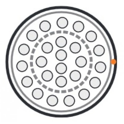 Hyperline UUTP25-C3-S26-IN-PVC-GY Кабель витая пара, неэкранированная U/UTP, категория 3, 25 пар (26 AWG), одножильный (solid), PVC, –20°C – +60°C, серый Hyperline UUTP25-C3-S26-IN-PVC-GY Кабель витая пара, неэкранированная U/UTP, категория 3, 25 пар (26 AWG), одножильный (solid), PVC, –20°C – +60°C, серый