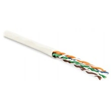 Hyperline UUTP4-C5E-P24-IN-LSZH-WH-305 (305 м) Кабель витая пара, неэкранированная U/UTP, категория 5e, 4 пары (24 AWG), многожильный (patсh), LSZH, нг(А)-HF, -20°C – +75°C, белый