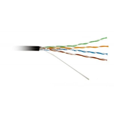 Hyperline UUTP4-C5E-S22-OUT-PE-BK (куски) Кабель витая пара, неэкранир. U/UTP, категория 5e, 4 пары (22 AWG), одножильный (solid), внешний, PE, -40°C – +60°C, черный - гарантия: 15 лет компонентная Hyperline UUTP4-C5E-S22-OUT-PE-BK (куски) Кабель витая пара, неэкранир. U/UTP, категория 5e, 4 пары (22 AWG), одножильный (solid), внешний, PE, -40°C – +60°C, черный - гарантия: 15 лет компонентная