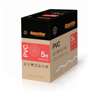 Hyperline UUTP4-C5E-S24-IN-PVC-BL-305 (305 м) Кабель витая пара, неэкранированная U/UTP, категория 5e, 4 пары (24 AWG), одножильный (solid), PVC, -20°C – +75°C, синий - гарантия: 15 лет компонентная; 25 лет системная Hyperline UUTP4-C5E-S24-IN-PVC-BL-305 (305 м) Кабель витая пара, неэкранированная U/UTP, категория 5e, 4 пары (24 AWG), одножильный (solid), PVC, -20°C – +75°C, синий - гарантия: 15 лет компонентная; 25 лет системная