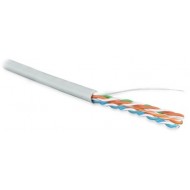Hyperline UUTP4-C5E-S24-IN-PVC-GY-100 (100 м) Кабель витая пара, неэкранированная U/UTP, категория 5e, 4 пары (24 AWG), одножильный (solid), PVC, -20°C – +75°C, серый - гарантия: 15 лет компонентная; 25 лет системная