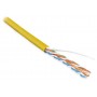 Hyperline UUTP4-C5E-S24-IN-PVC-YL-100 (100 м) Кабель витая пара, неэкранированная U/UTP, категория 5e, 4 пары (24 AWG), одножильный (solid), PVC, -20°C – +75°C, желтый - гарантия: 15 лет компонентная, 25 лет системная Hyperline UUTP4-C5E-S24-IN-PVC-YL-100 (100 м) Кабель витая пара, неэкранированная U/UTP, категория 5e, 4 пары (24 AWG), одножильный (solid), PVC, -20°C – +75°C, желтый - гарантия: 15 лет компонентная, 25 лет системная
