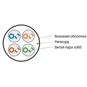 Hyperline UUTP4-C5E-S24-OUT-LSZH-BK-500 (500 м) Кабель витая пара, неэкранир. U/UTP, кат. 5e, 4 пары (24 AWG), одножильный (solid), внешний, LSZH нг(А)-HF, -40°C-+75°C, черный - гарантия: 15 лет компонентная Hyperline UUTP4-C5E-S24-OUT-LSZH-BK-500 (500 м) Кабель витая пара, неэкранир. U/UTP, кат. 5e, 4 пары (24 AWG), одножильный (solid), внешний, LSZH нг(А)-HF, -40°C-+75°C, черный - гарантия: 15 лет компонентная